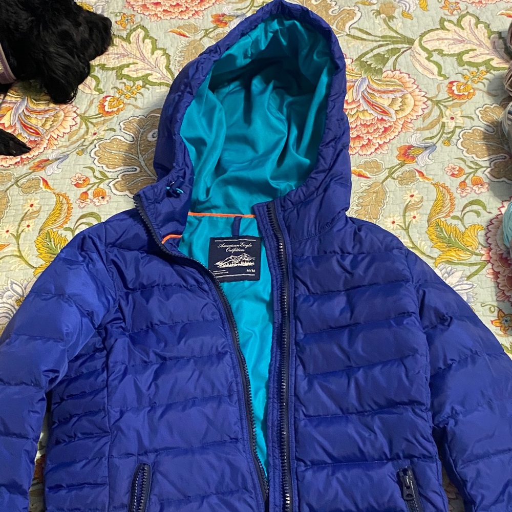 American eagle Kids Royal Blue Puffer Jacket